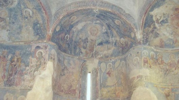 Фрески XIV века в Горянской ротонде