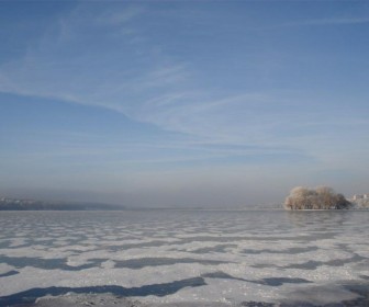 Тернопольское озеро зимой