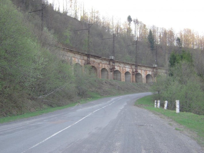 Железная дорога на Ужокском перевале