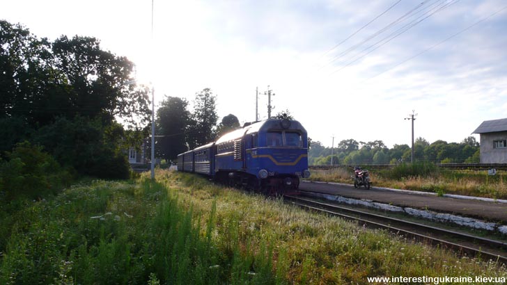 Узкоколейный поезд в Антоновке