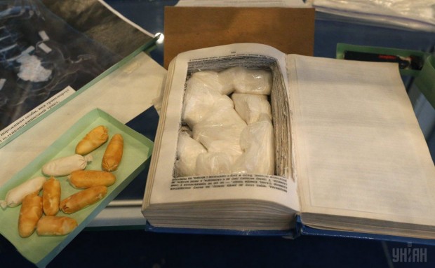 Образцы тайников для перевозки наркотических веществ - экспонат киевского музей МВД Украины