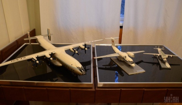 Модели самолетов в кабинете-музее генерального авиаконструктора Антонова