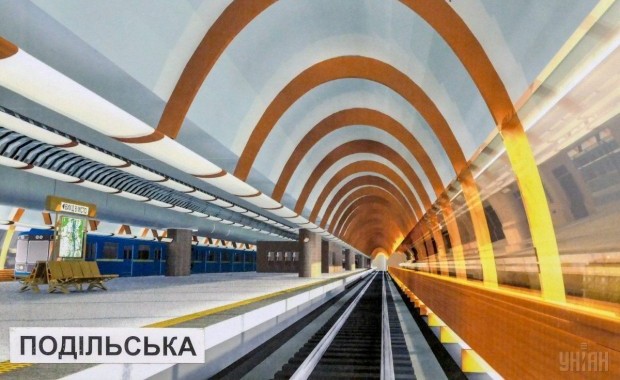 Проект станции метро "Подольская" в Музее метро г. Киев